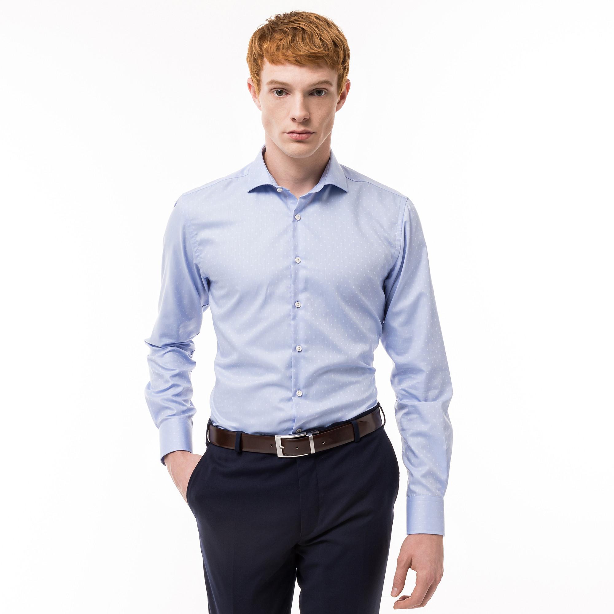Image of Hemd, Modern Fit, Langarm Herren Blau XXL