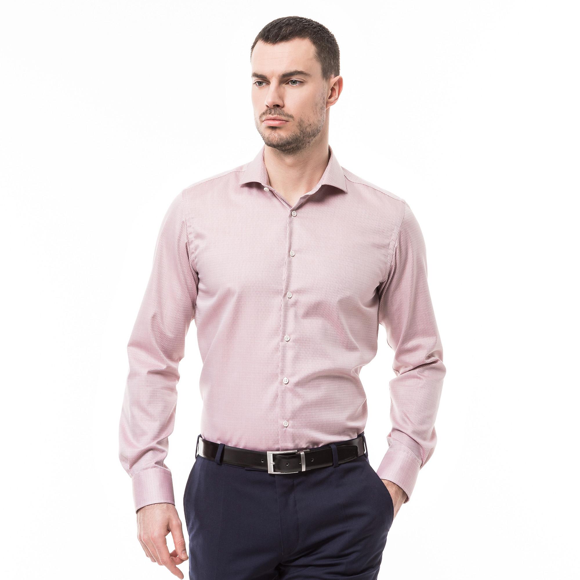 Image of Hemd, Modern Fit, Langarm Herren Bordeaux L