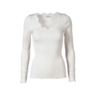 ROSEMUNDE Langarm T-Shirt mit Spitzenbesatz  