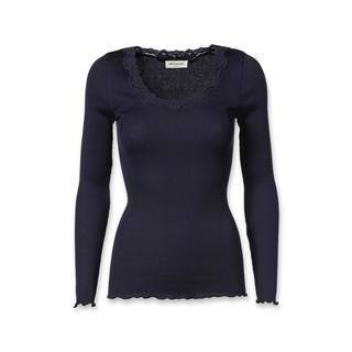 ROSEMUNDE Langarm T-Shirt mit Spitzeneinsatz  