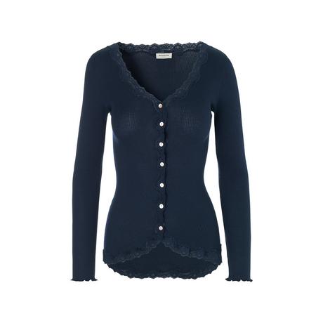 ROSEMUNDE Cardigan Maniche Lunghe Maglia Fine  