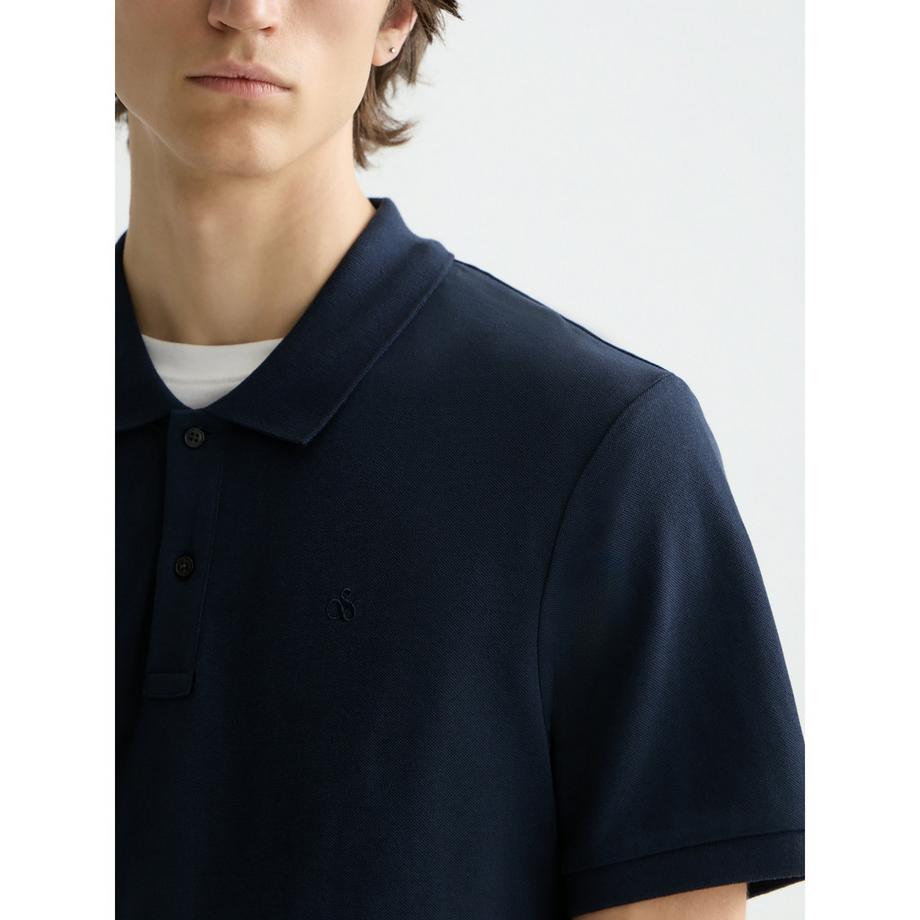 Scotch & Soda CORE Logo Pique Polo Kurzarm  