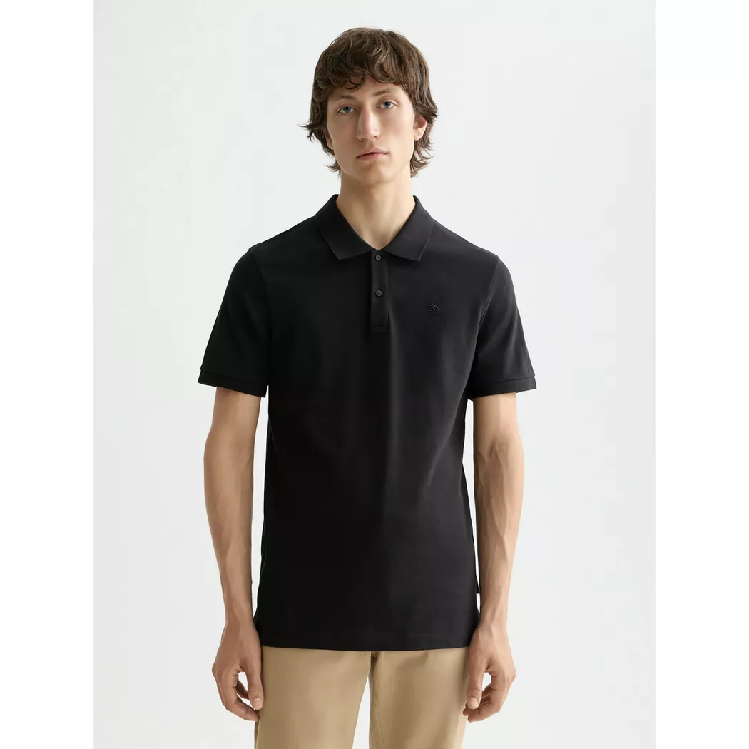 Scotch & Soda Polo à Manches Courtes 179201 Black M Homme