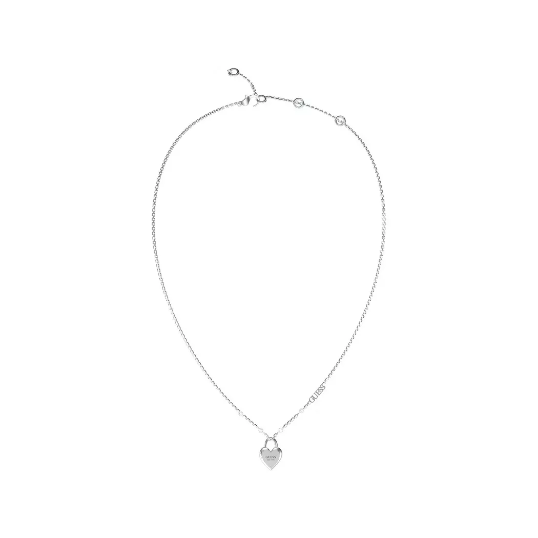 Guess - Halskette, All You Need Is Love, 40.5CM, Silber