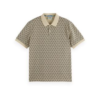 Scotch & Soda Regular Fit Mini All Over Print Polo Polo, manches courtes 