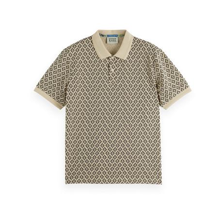 Scotch & Soda Regular Fit Mini All Over Print Polo Polo, manches courtes 