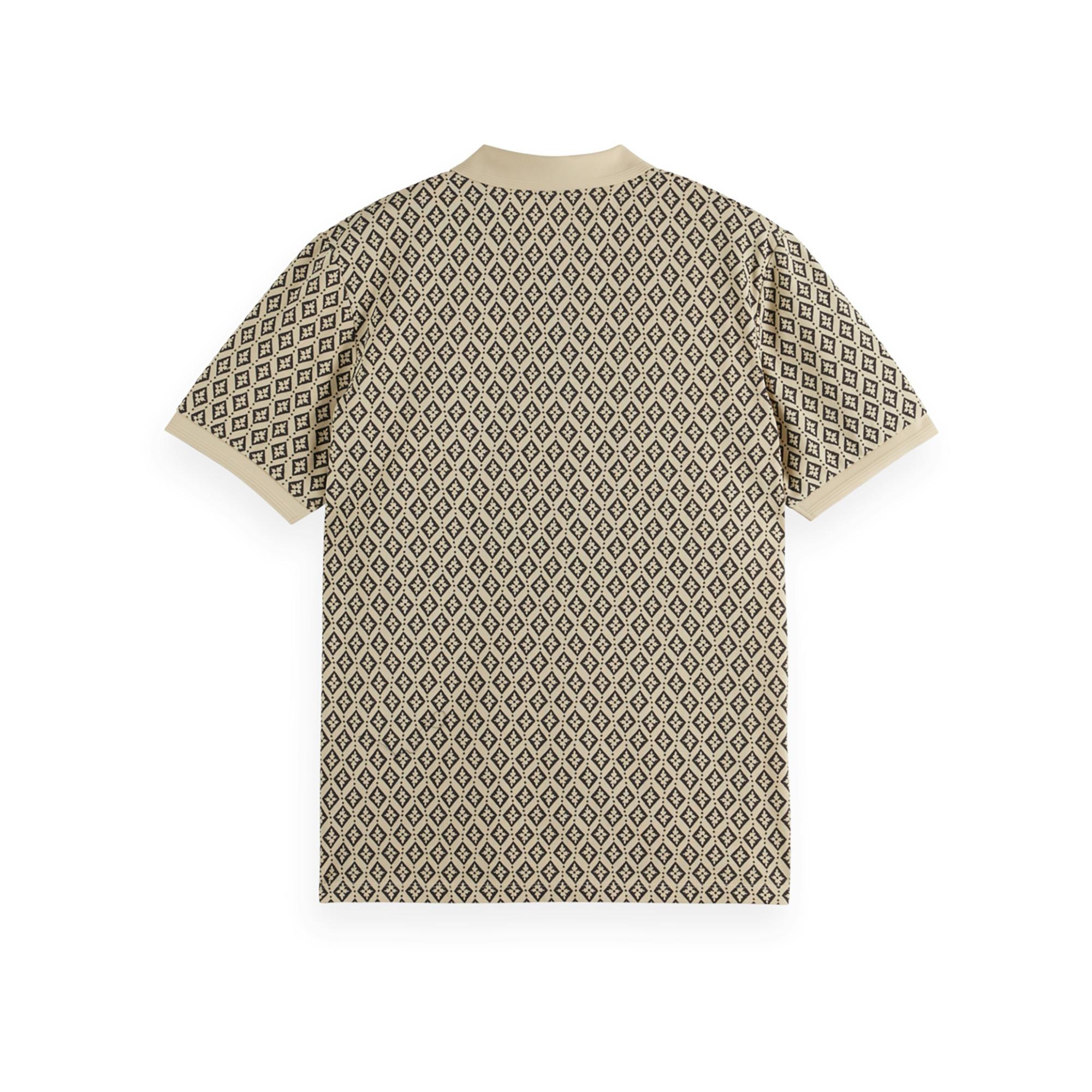 Scotch & Soda Regular Fit Mini All Over Print Polo Polo, manches courtes 