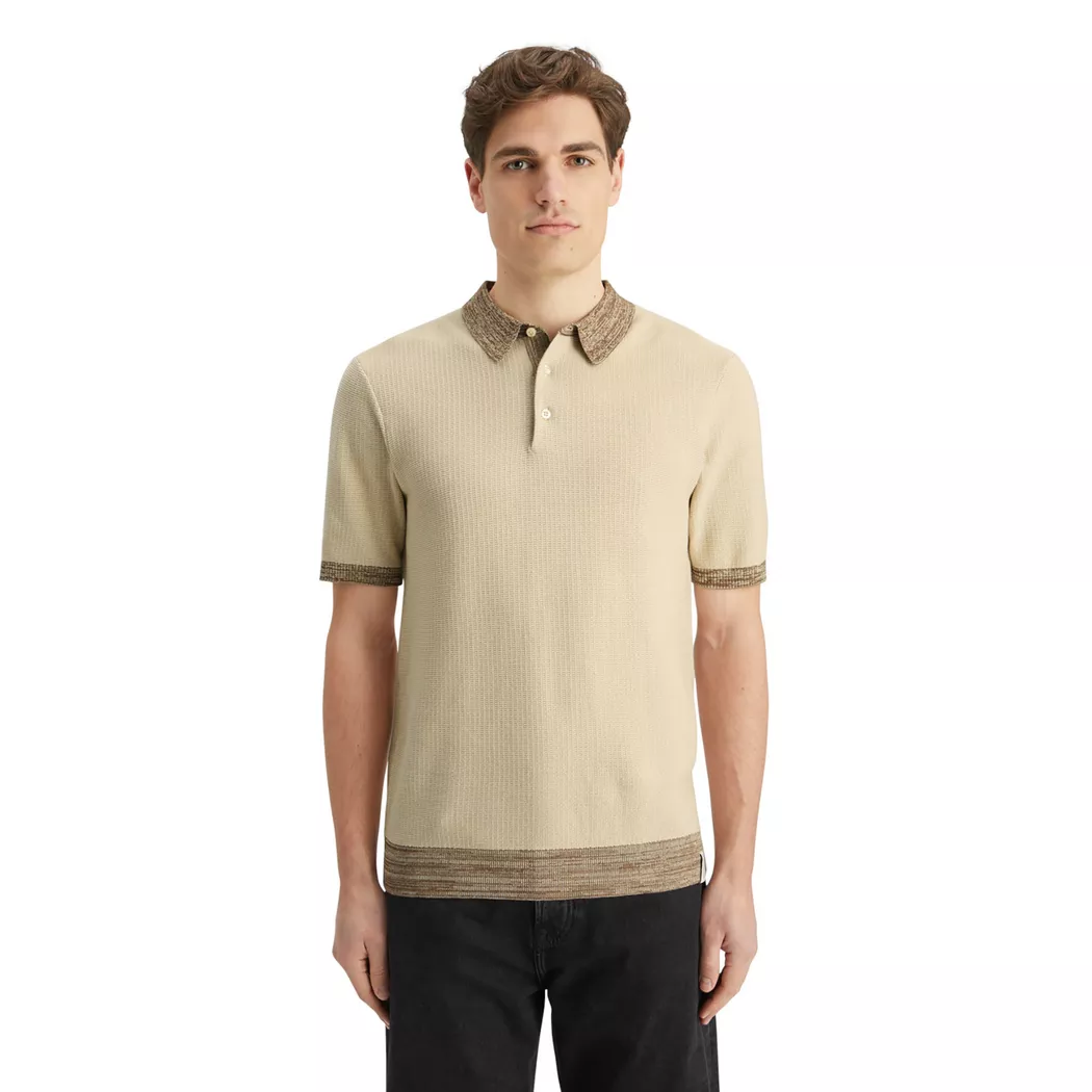 Scotch & Soda - Poloshirt, kurzarm, für Herren, Beige, Größe L