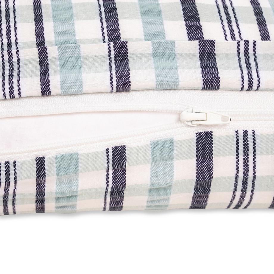 Manor Amarena Seersucker Carreaux Taie d'oreiller  
