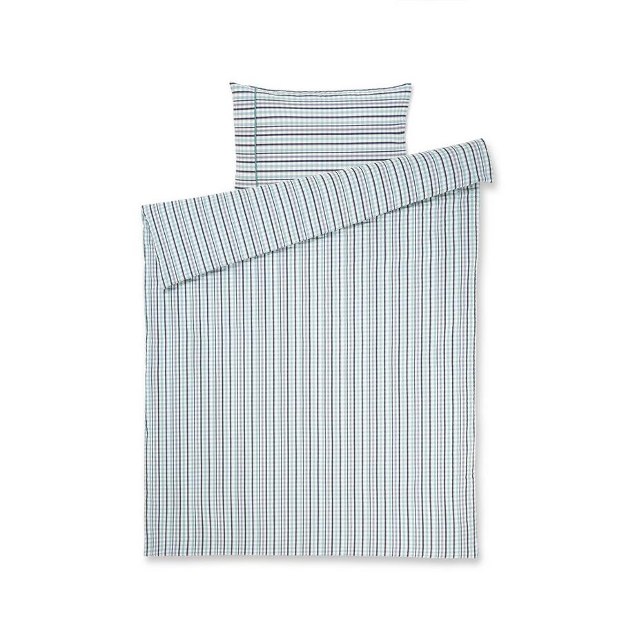 Manor Amarena Seersucker Carreaux Taie d'oreiller  