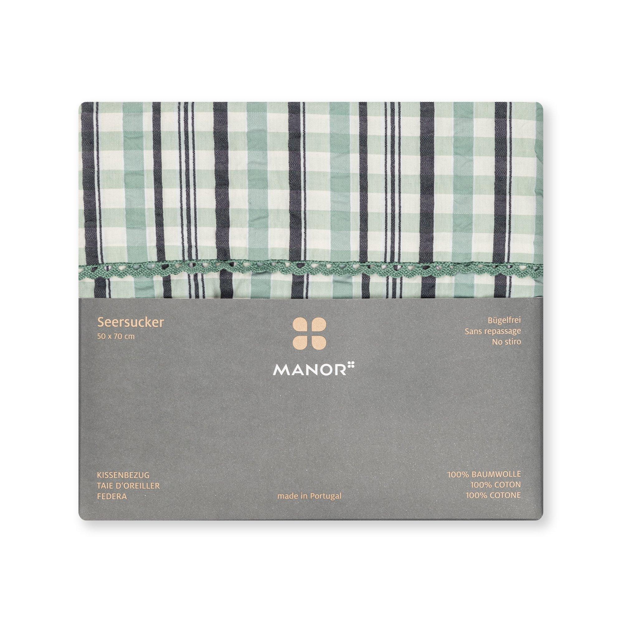 Manor Amarena Taie d'oreiller Seersucker  