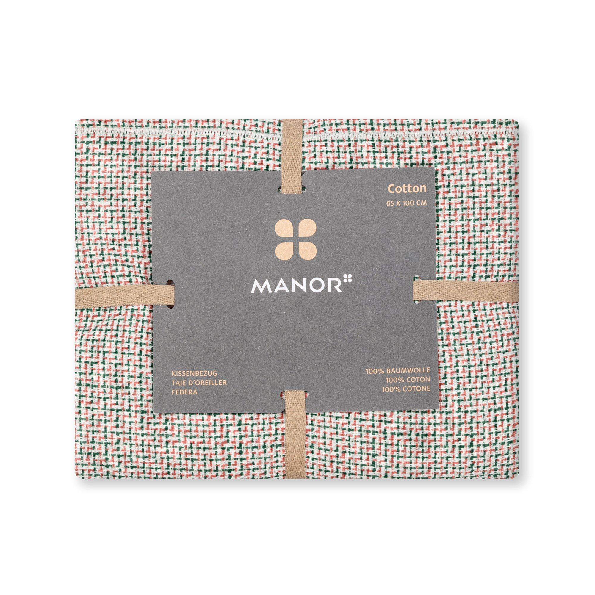 Manor Miharu Flanell Gemusterter Kissenbezug  