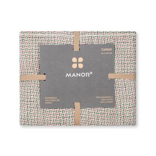 Manor Miharu Taie d'oreiller en flanelle à motifs  