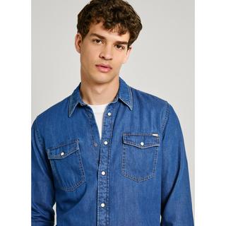 Pepe Jeans London Camicia di Jeans Regular Fit Maniche Lunghe  