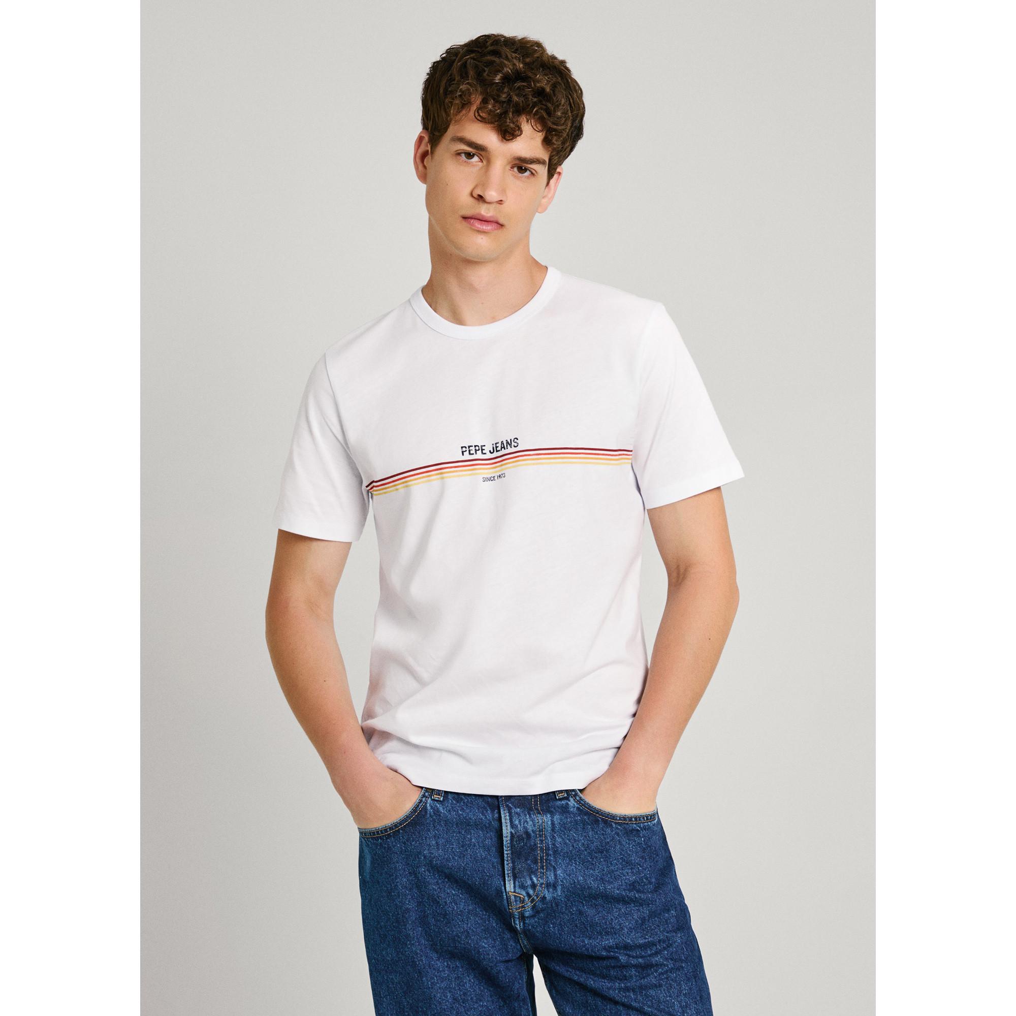 Pepe Jeans London ADUR T-Shirt avec Imprimé Logo  
