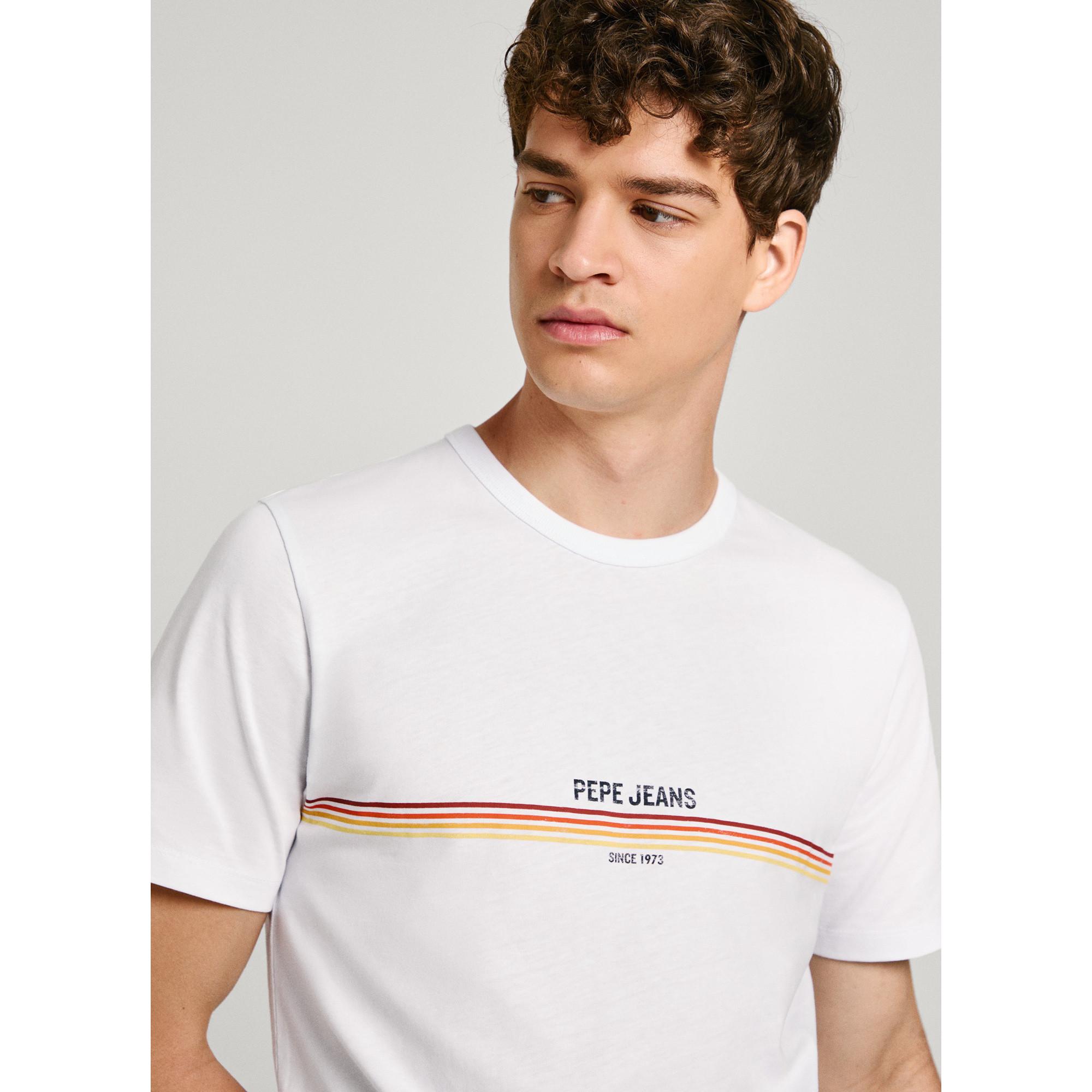 Pepe Jeans London ADUR T-Shirt avec Imprimé Logo  