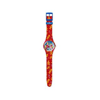 swatch The Simpsons WONDROUS WINTER WONDERLAND Horloge analogique 