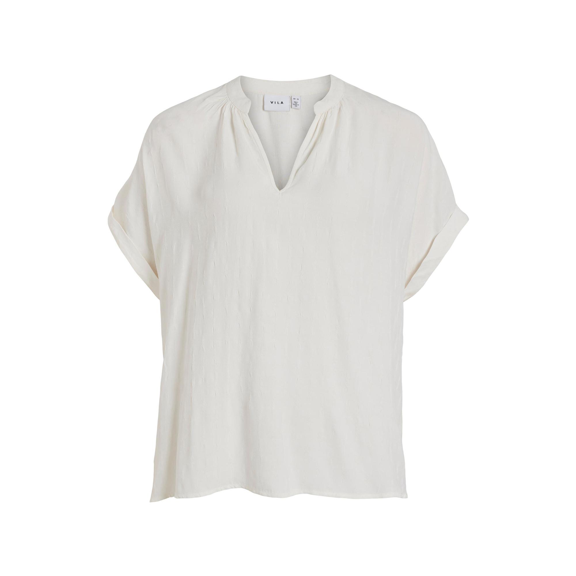 Image of Bluse, Kurzarm Damen Ecru 42