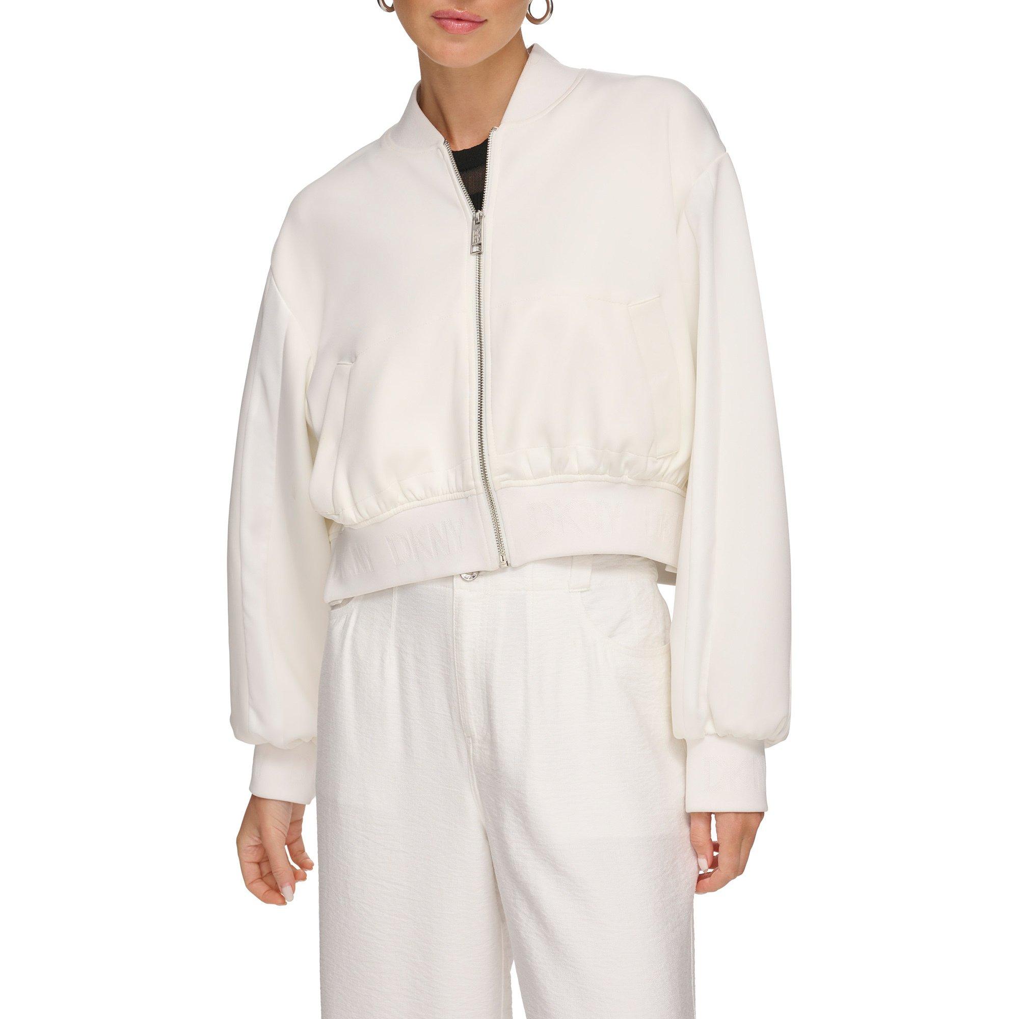 Image of Bomberjacke, Reissverschluss Damen Elfenbein L