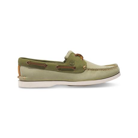 Timberland CLASSIC BOAT BOAT SHOE LIGHT GREEN NUBUCK Chaussures à lacets 