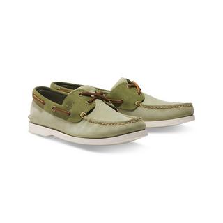 Timberland CLASSIC BOAT BOAT SHOE LIGHT GREEN NUBUCK Scarpe stringate 