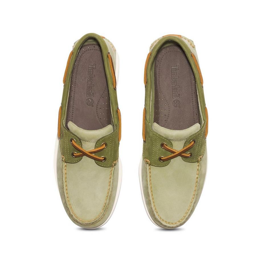 Timberland CLASSIC BOAT BOAT SHOE LIGHT GREEN NUBUCK Scarpe stringate 