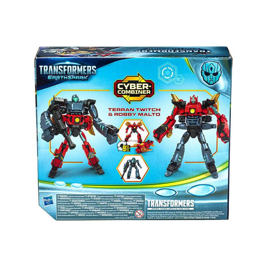 TRANSFORMERS  EarthSpark Cyber-Combiner Terran Twitch und Robby Malto 