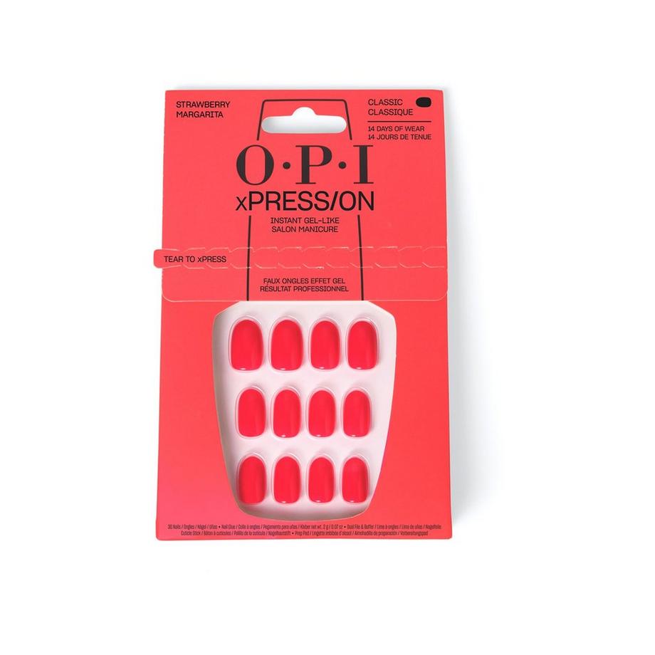 OPI XPRESS/ON Strawberry Margarita - Unghie artificiali 
