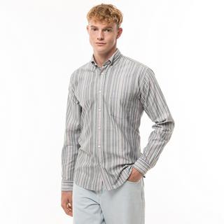 BOSS ORANGE Lambey Gestreiftes Langarmhemd  