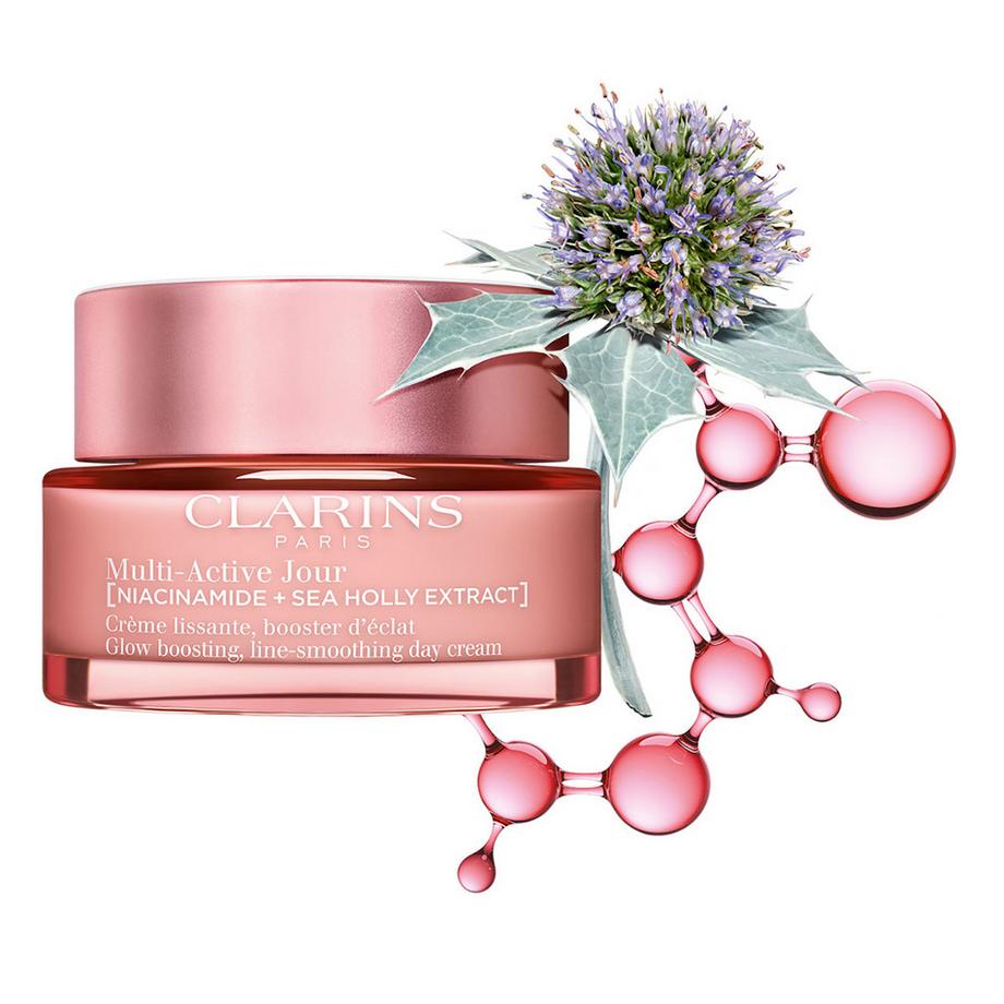 CLARINS  Multi-Active Crème Jour Toutes peaux - Glättende Tagescreme für das Gesicht, Booster für mehr Ausstrahlung für jeden Hauttyp 