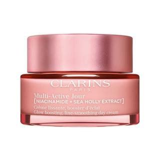 CLARINS  Multi-Active Jour Peaux sèches - Glättende Tagescreme für das Gesicht, Booster für mehr Ausstrahlung für trockene Haut 