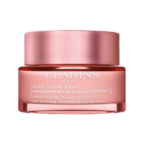 CLARINS  Multi-Active Jour Peaux sèches - Glättende Tagescreme für das Gesicht, Booster für mehr Ausstrahlung für trockene Haut 