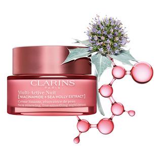CLARINS  Multi-Active Crème Nuit Toutes peaux - Glättende, hauterneuernde Nachtcreme für das Gesicht für jeden Hauttyp 