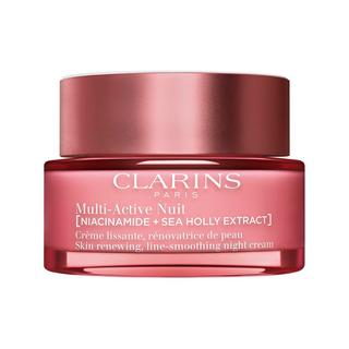 CLARINS  Multi-Active Crème Nuit Peaux sèches - Glättende, hauterneuernde Nachtcreme für das Gesicht für trockene Haut 