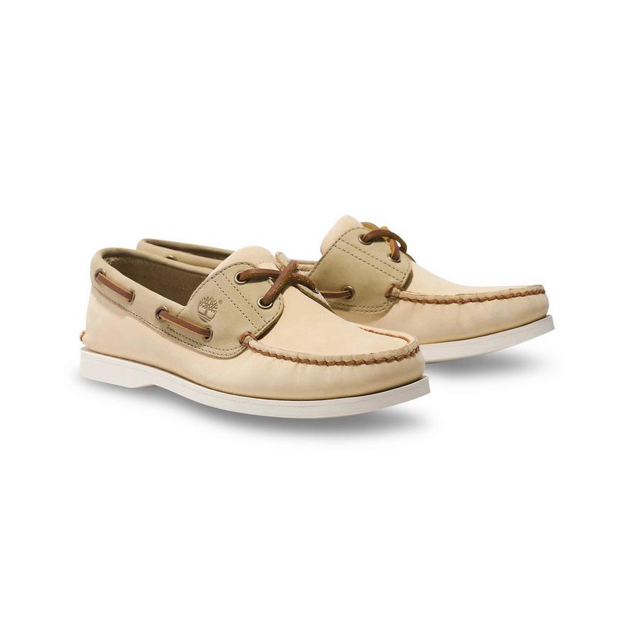 Timberland CLASSIC BOAT BOAT SHOE LIGHT YELLOW NUBUCK Chaussures à lacets 
