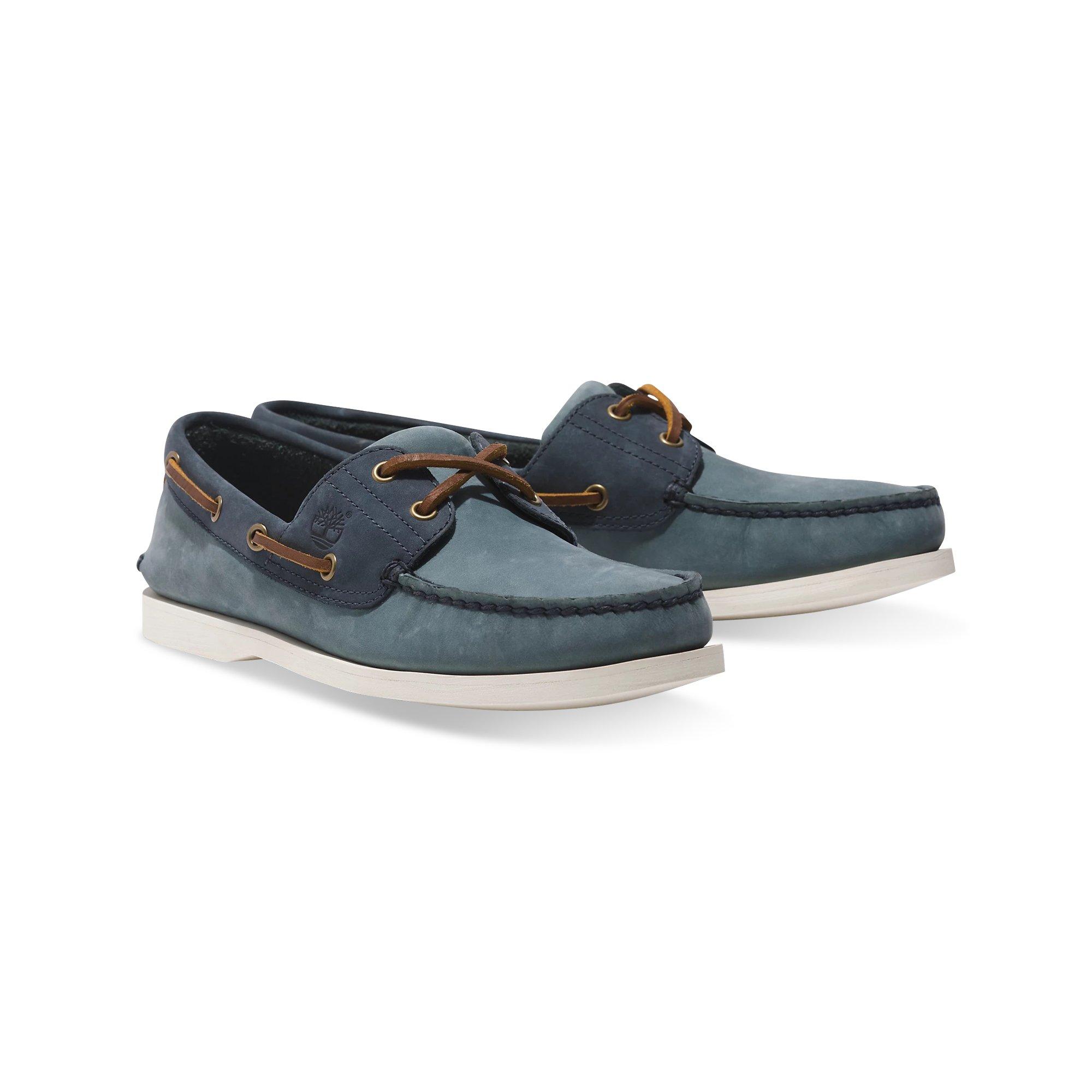 Timberland CLASSIC BOAT BOAT SHOE MEDIUM BLUE NUBUCK Scarpe stringate 