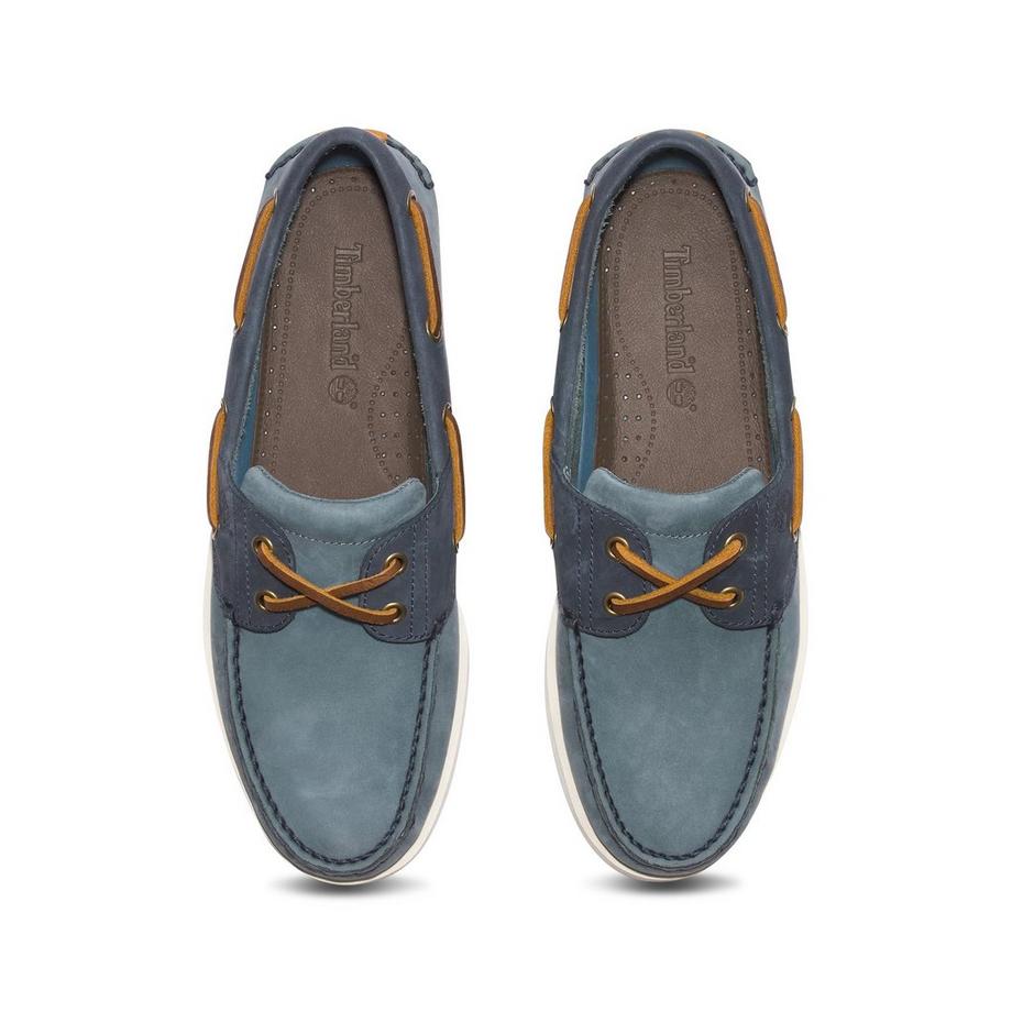 Timberland CLASSIC BOAT BOAT SHOE MEDIUM BLUE NUBUCK Scarpe stringate 