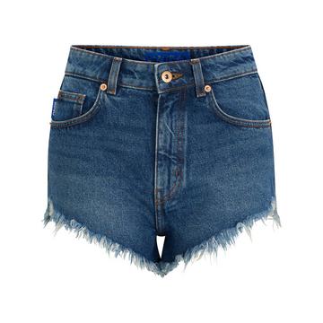 Short en jeans, court