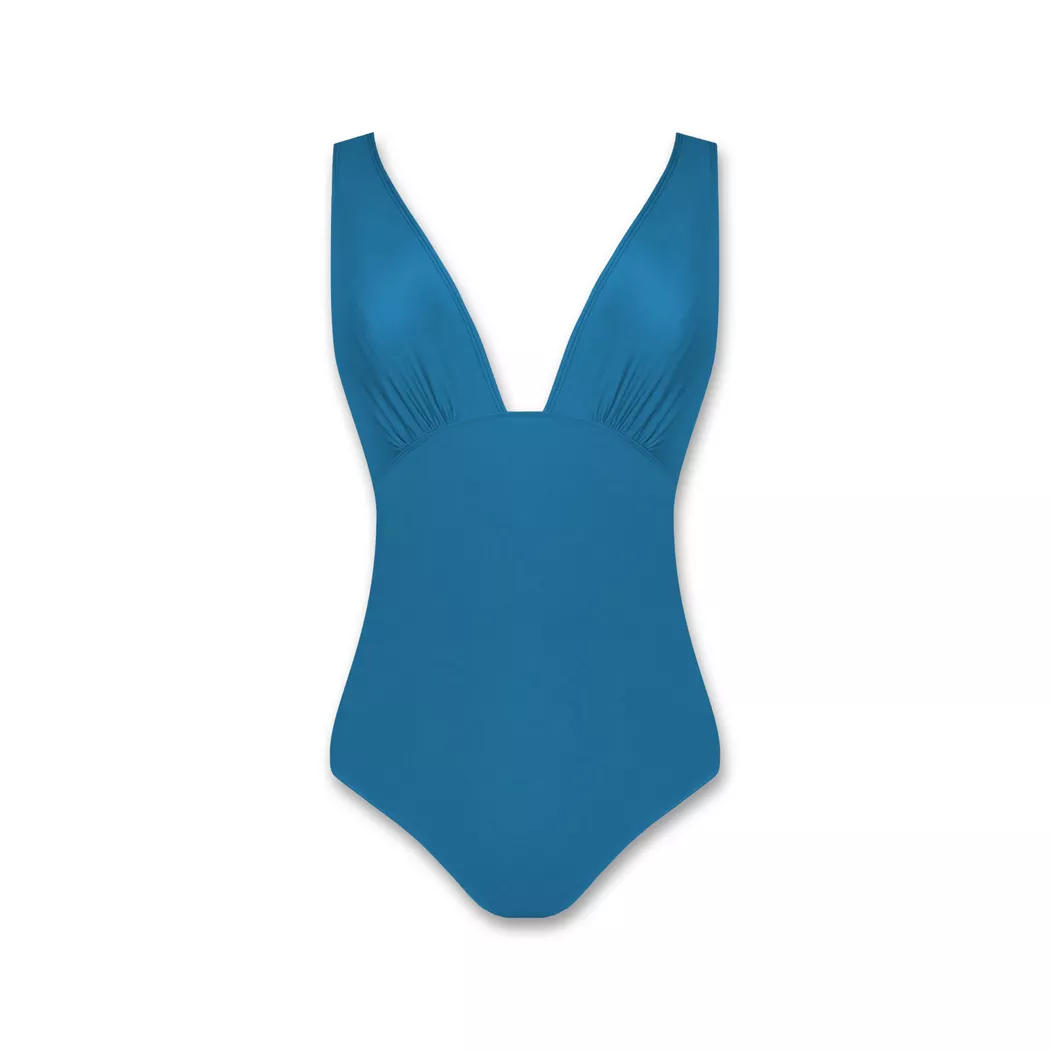 Réjeanne - Periodenbadeanzug, für Damen, Petroleumblau, Größe 38