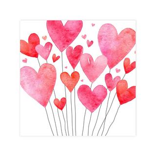 ATELIER Serviettes en papier, 20 pièces Lovely Hearts 