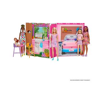 Ferien-Puppenhaus mit Barbie-Puppe