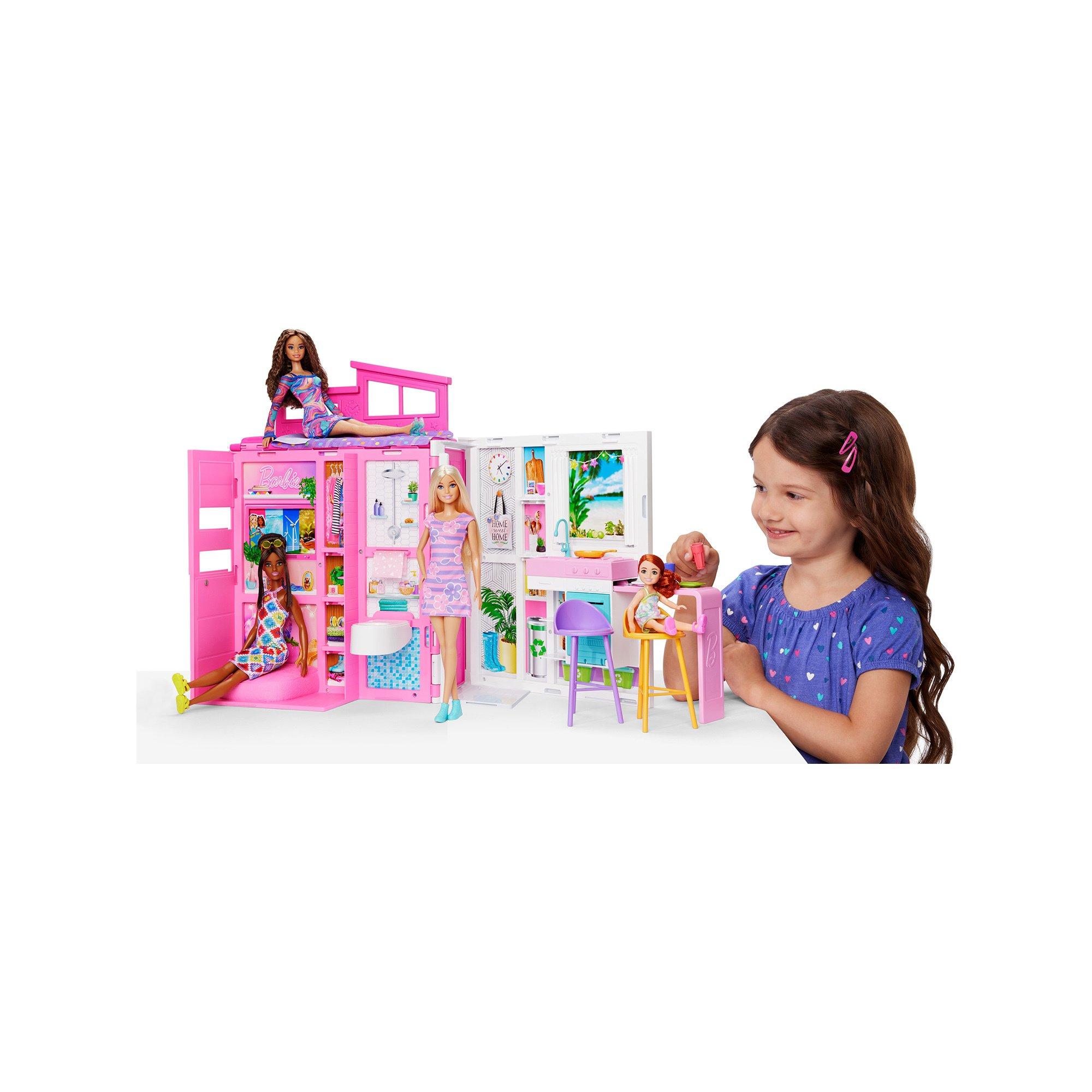 Barbie  Ferien-Puppenhaus mit Barbie-Puppe 