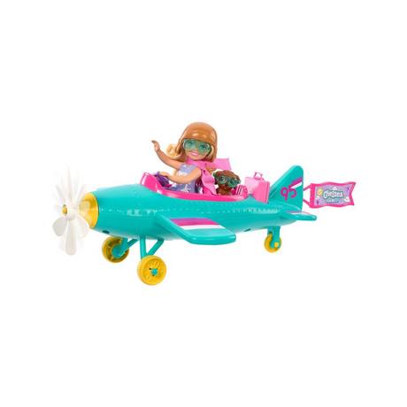 Barbie  Chelsea-Spielset aus Puppe und Flugzeug 