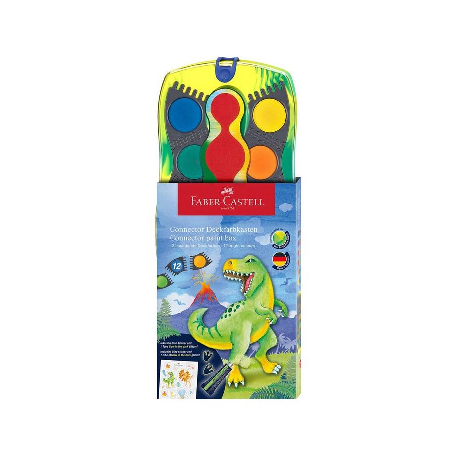FABER CASTELL Wasserfarbkasten Connector Dino 