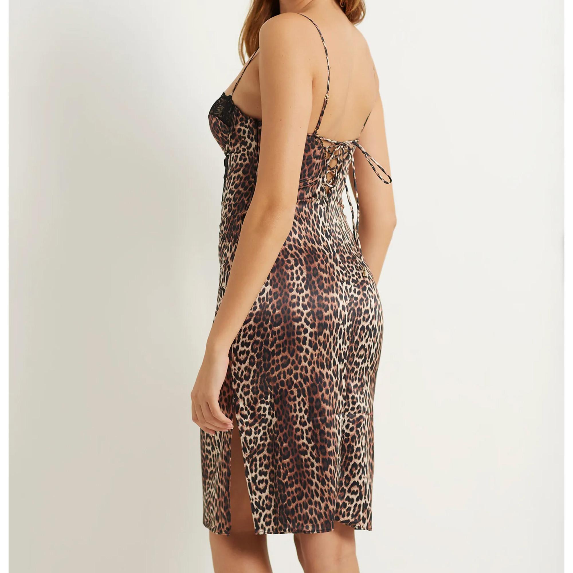 Yamamay Maillot de bain imprimé léopard avec dentelle  