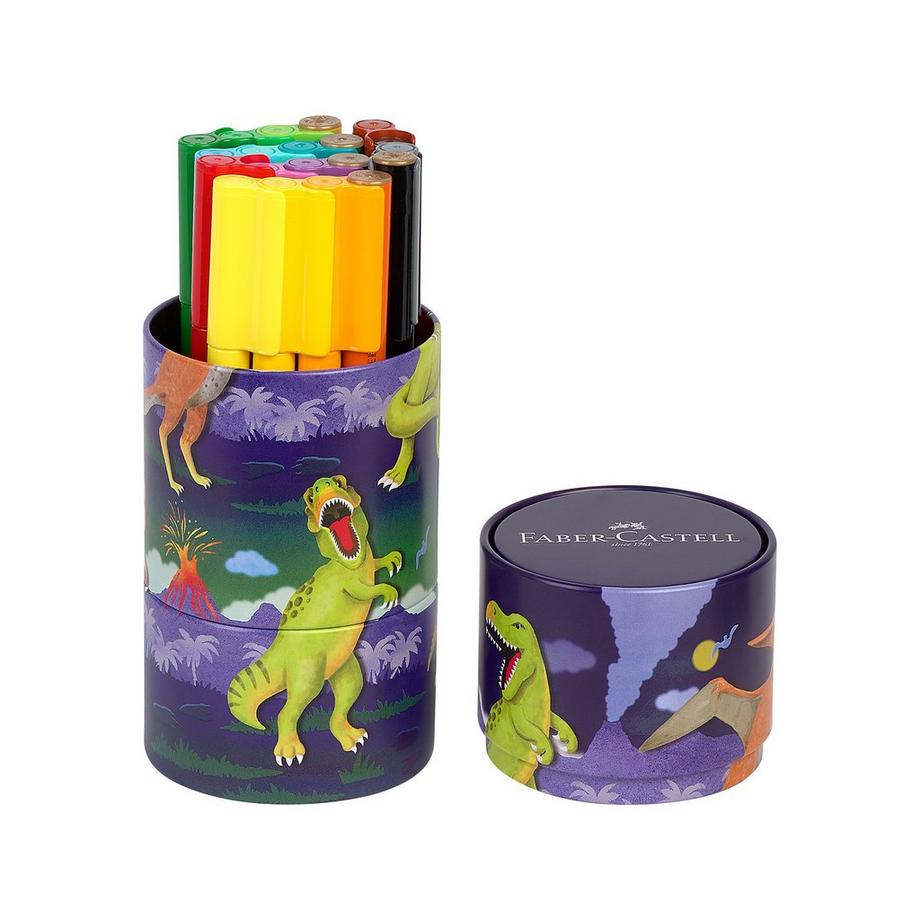 FABER CASTELL Filzstifte Set Connector Dino 