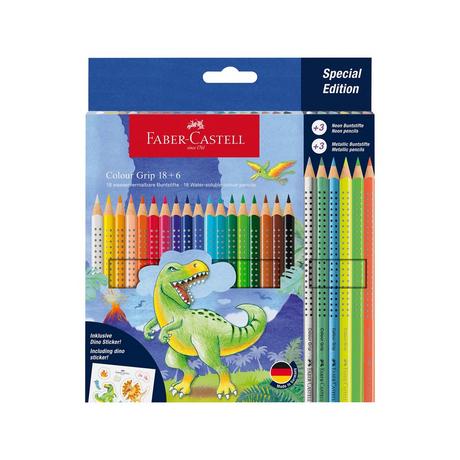 Faber-Castell Farbstifte im Kartonetui
 Color Grip Dino 