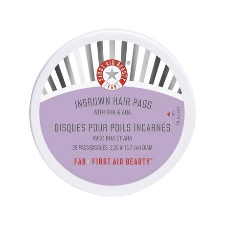 FIRST AID BEAUTY  Ingrown Hair Pads - Disques Pour Poils Incarnés aux BHA & AHA  