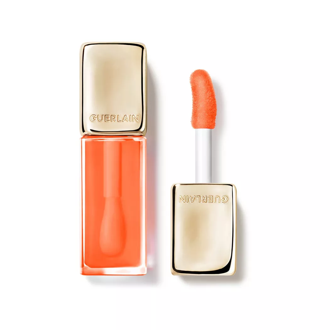 Guerlain - KissKiss Bee Glow Oil 92% natural-origin honey tint lip oil, Kk Bee Glow Oil, 9.5  ml,  PEACH GLOW