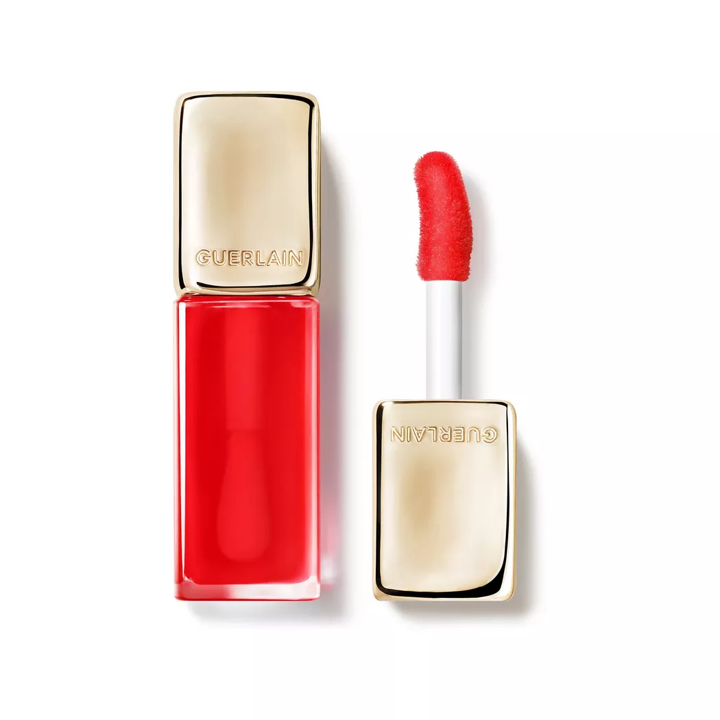 Guerlain - KissKiss Bee Glow Oil 92% natural-origin honey tint lip oil, Kk Bee Glow Oil, 9.5  ml,  POPPY GLOW